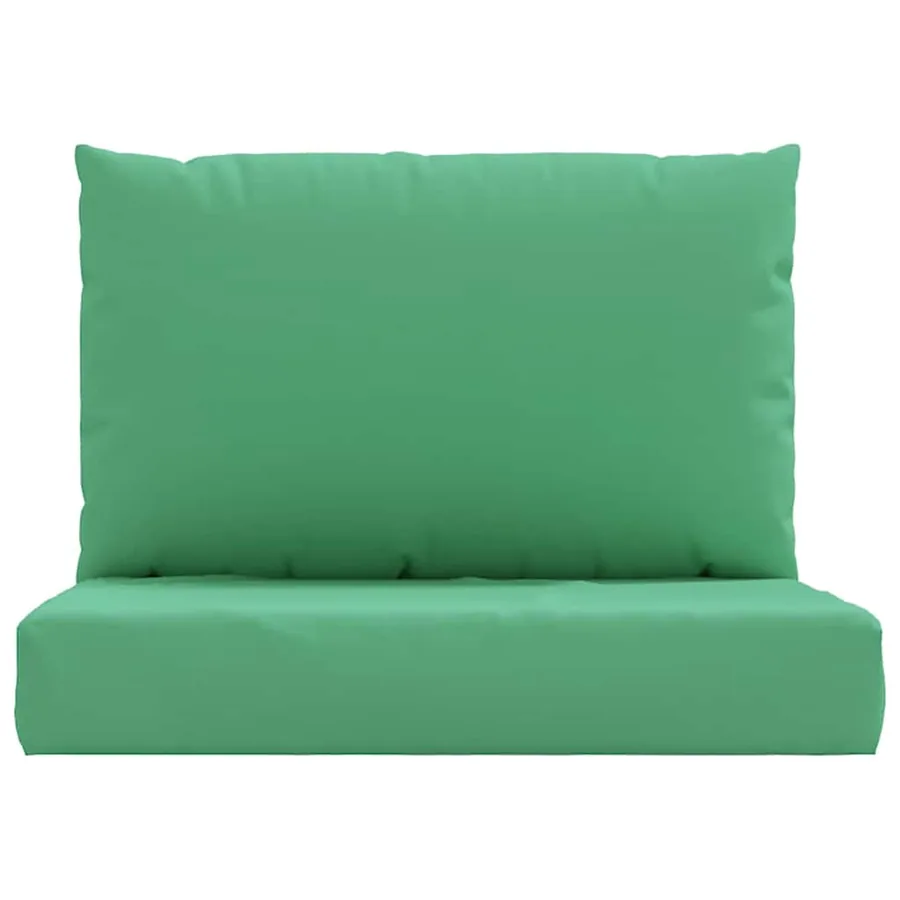 Coussins de palette lot de 2 vert tissu oxford - 4