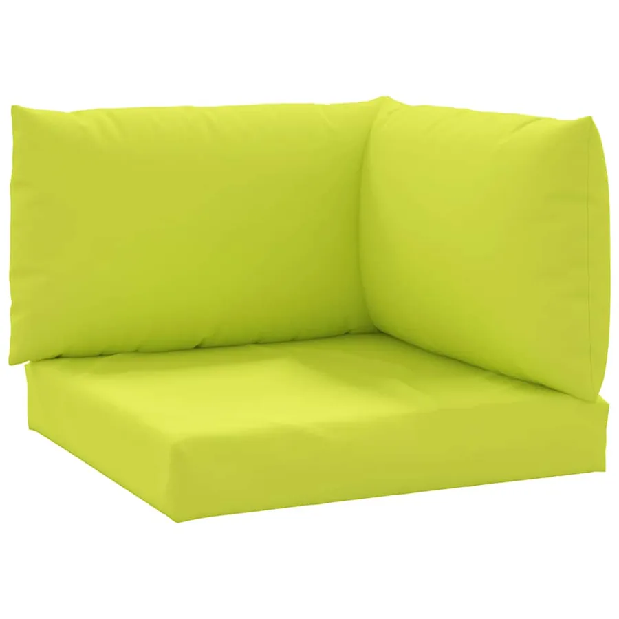 Coussins de palette lot de 3 vert vif tissu oxford - 2