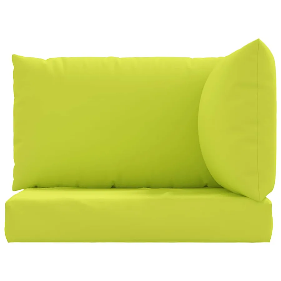 Coussins de palette lot de 3 vert vif tissu oxford - 4