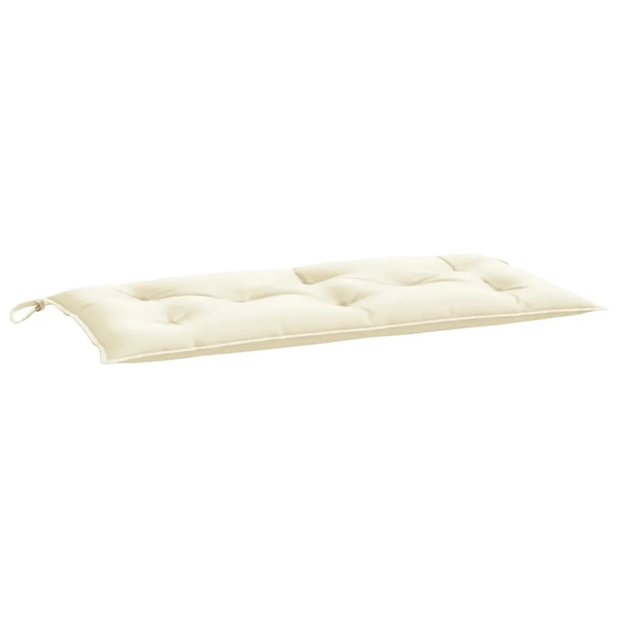 Coussin de banc de jardin crème 100x50x7 cm tissu oxford - 2