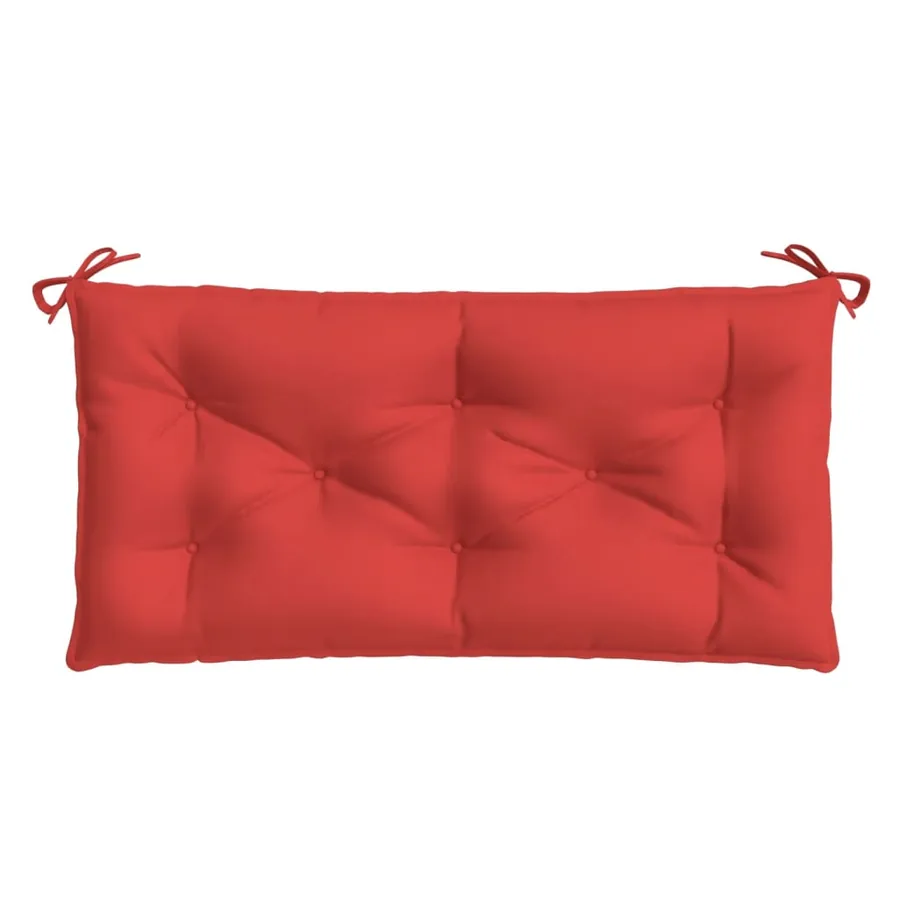 Coussin de banc de jardin rouge 100x50x7 cm tissu oxford - 4
