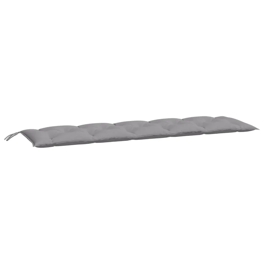 Coussin de banc de jardin gris 180x50x7 cm tissu oxford - 2