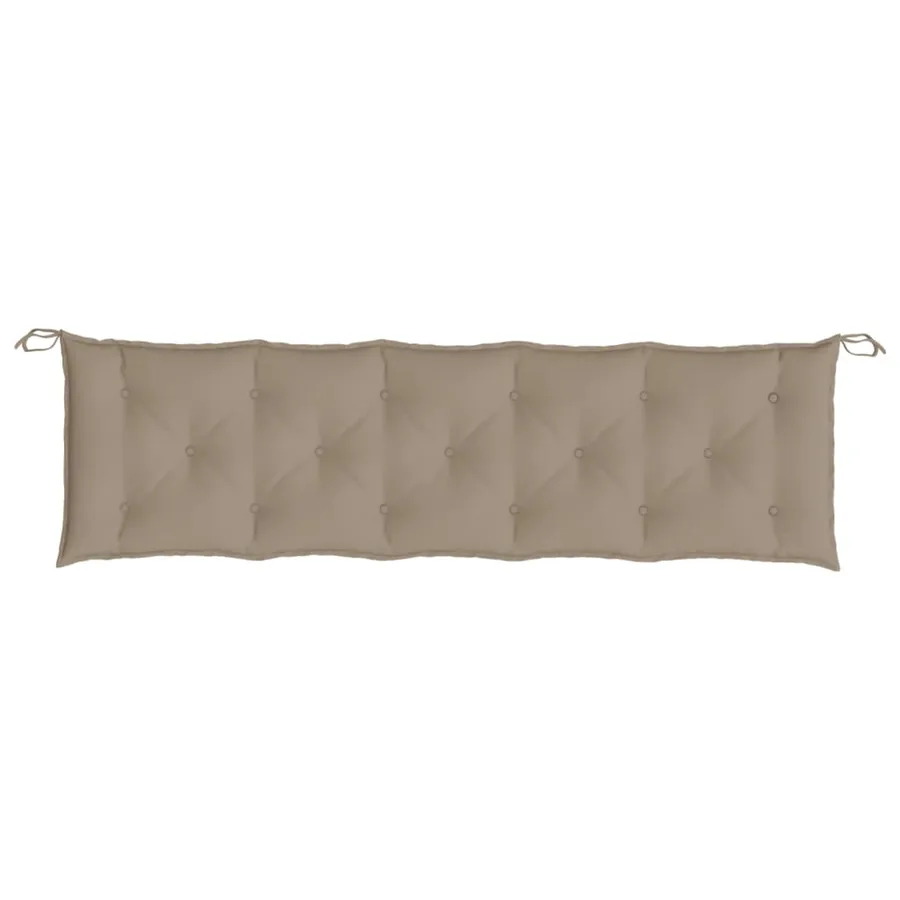 Coussin de banc de jardin taupe 180x50x7 cm tissu oxford - 4