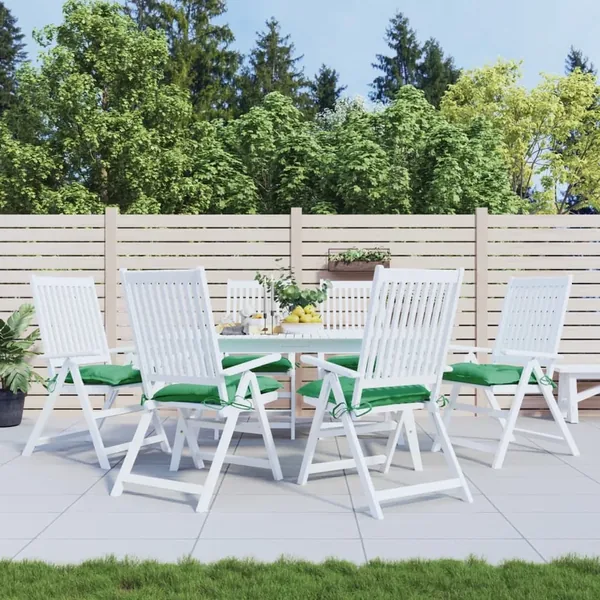 Coussins de palette lot de 6 vert 50x50x7 cm tissu oxford