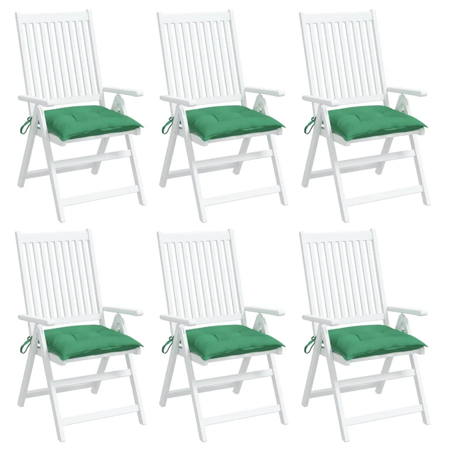 Coussins de palette lot de 6 vert 50x50x7 cm tissu oxford - 4