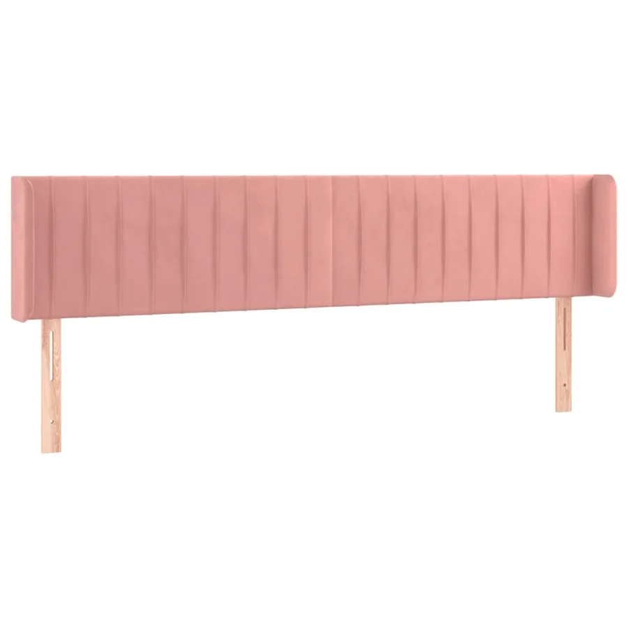 Tête de lit à LED Rose 203x16x78/88 cm Velours - 3