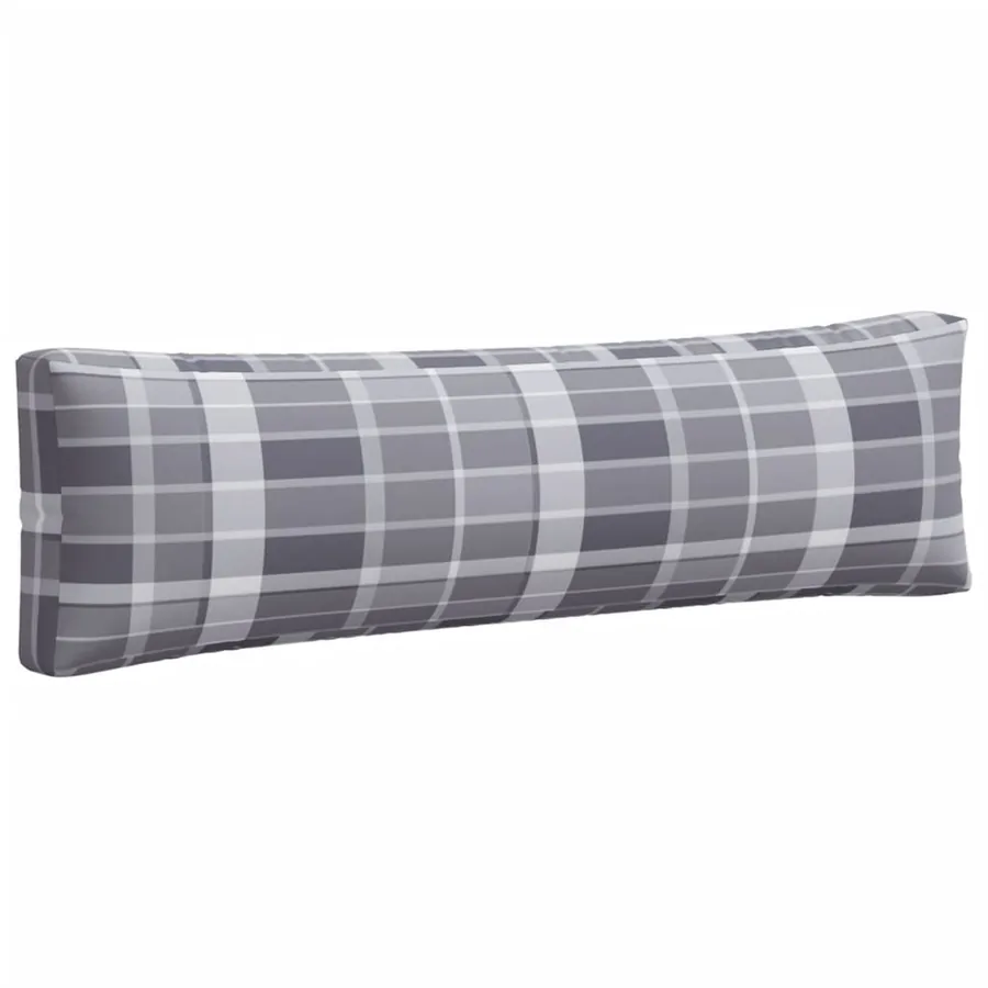 Coussins de palette 2 pcs carreaux gris tissu - 6