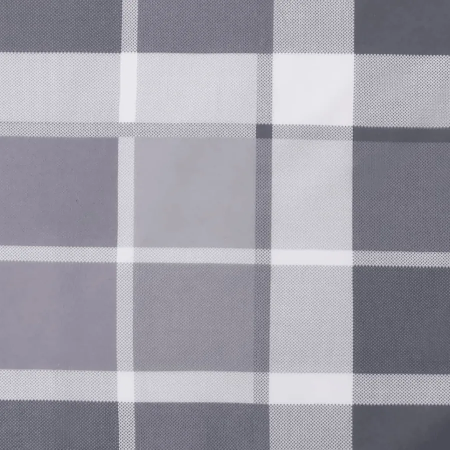 Coussins de palette 2 pcs carreaux gris tissu - 9