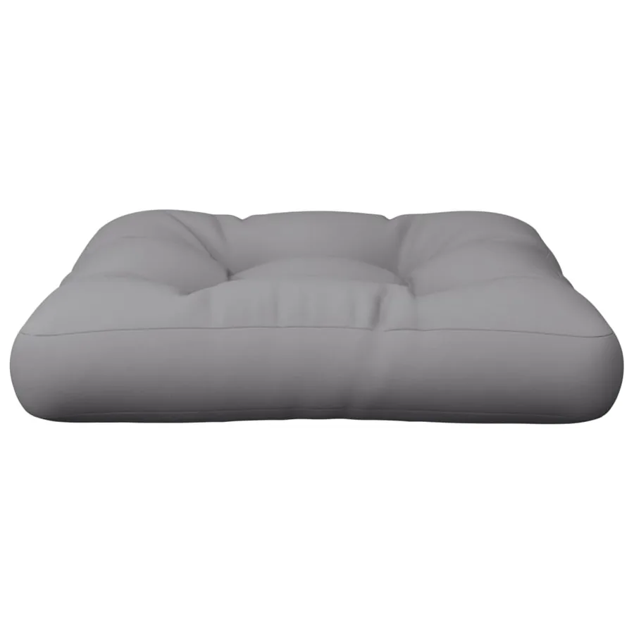 Coussin de palette gris 58x58x10 cm tissu - 4