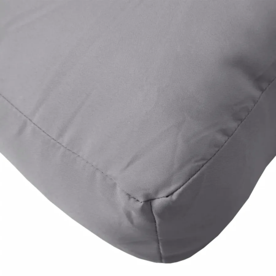 Coussin de palette gris 58x58x10 cm tissu - 8