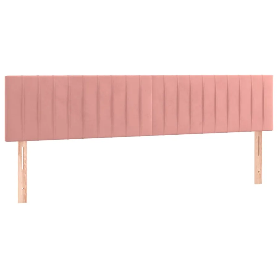 Tête de lit à LED Rose 200x5x78/88 cm Velours - 4