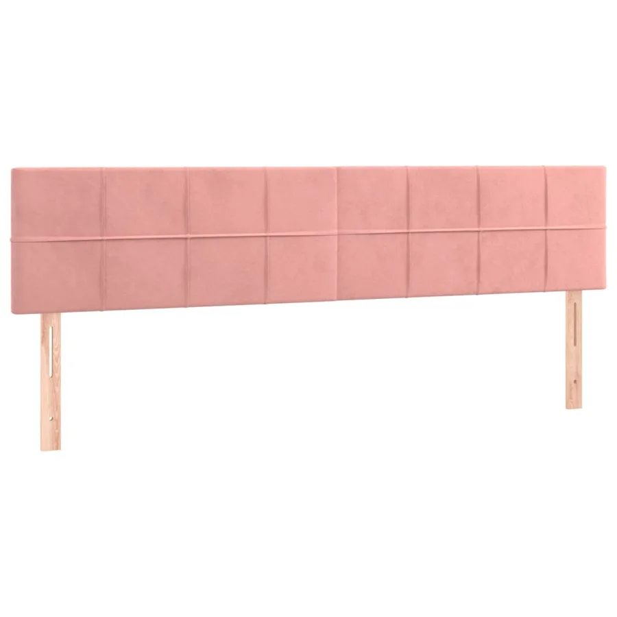 Tête de lit à LED Rose 160x5x78/88 cm Velours - 4