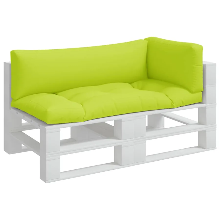 Coussins de palette lot de 3 vert vif tissu - 3