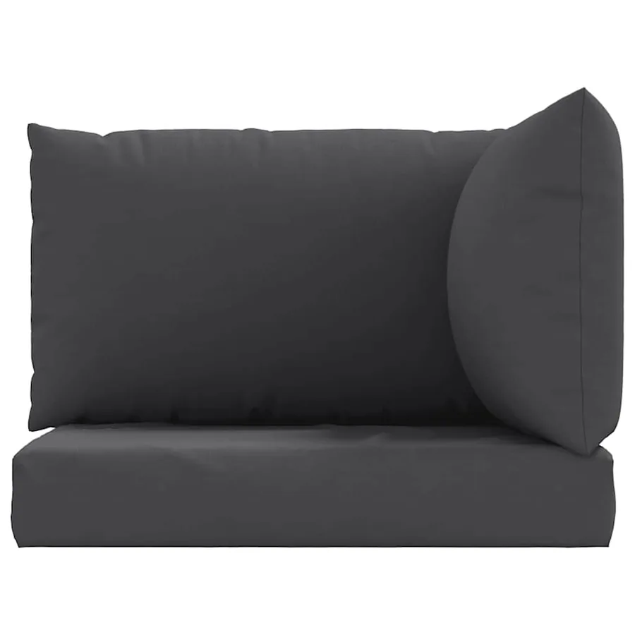 Coussins de palette lot de 3 anthracite tissu oxford - 4