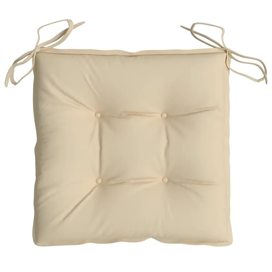 Coussins de palette lot de 6 beige 50x50x7 cm tissu oxford - 6