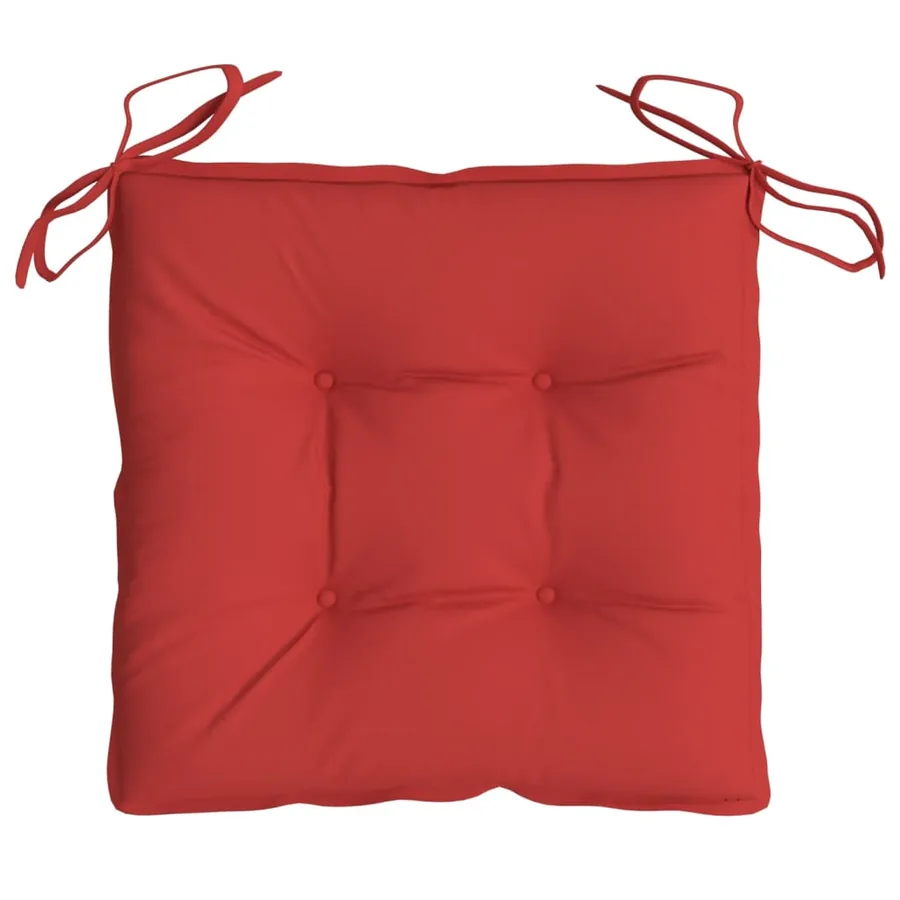 Coussins de palette lot de 4 rouge 50x50x7 cm tissu oxford - 6