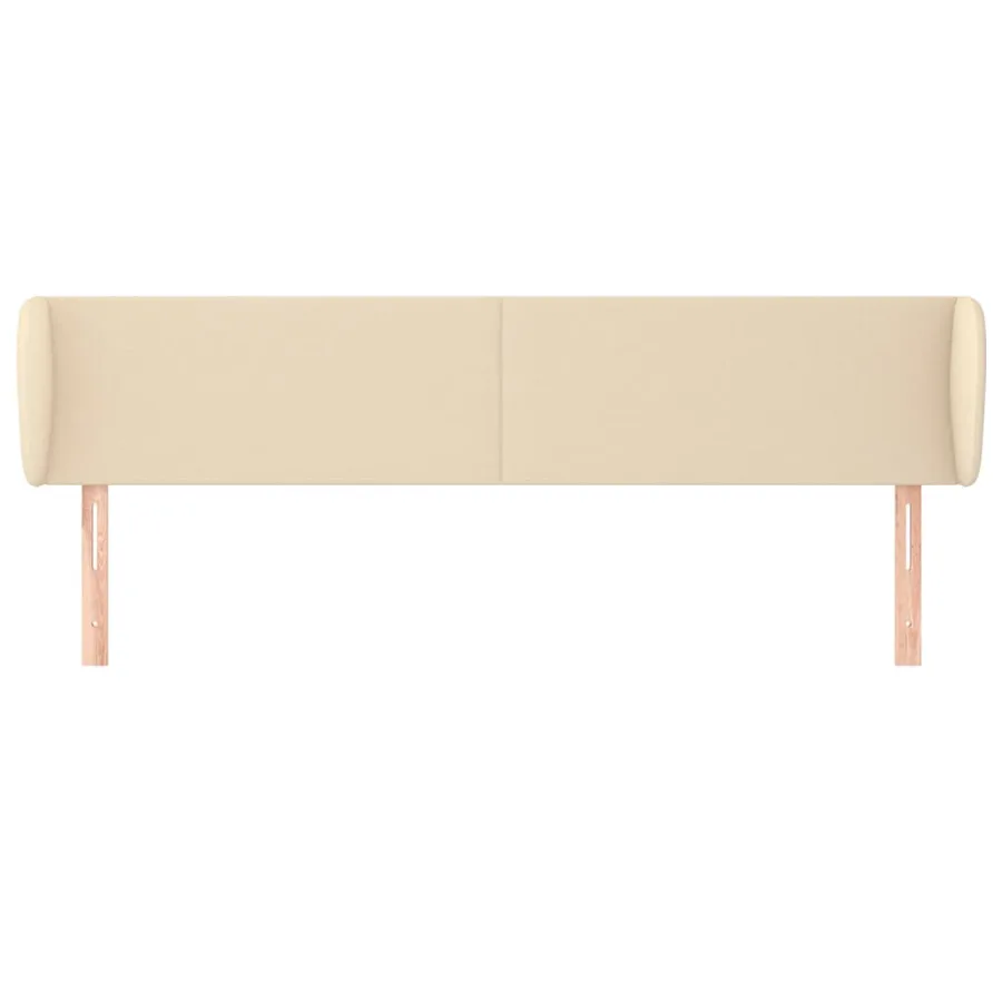 Tête de lit avec oreilles Crème 183x23x78/88 cm Tissu - 3