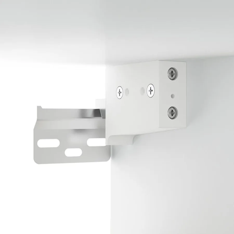 Armoires murales 2 pcs Blanc 100x36,5x35 cm Bois d'ingénierie - 6