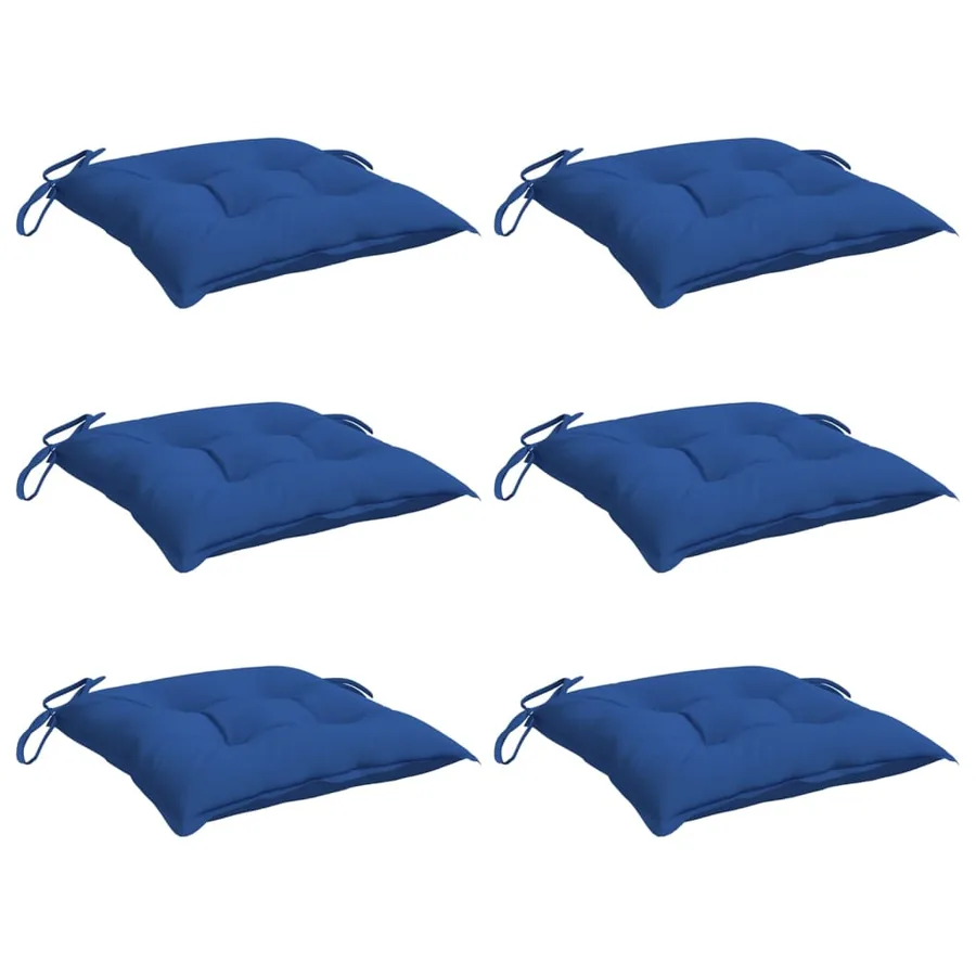 Coussins de palette lot de 6 bleu 50x50x7 cm tissu oxford - 3