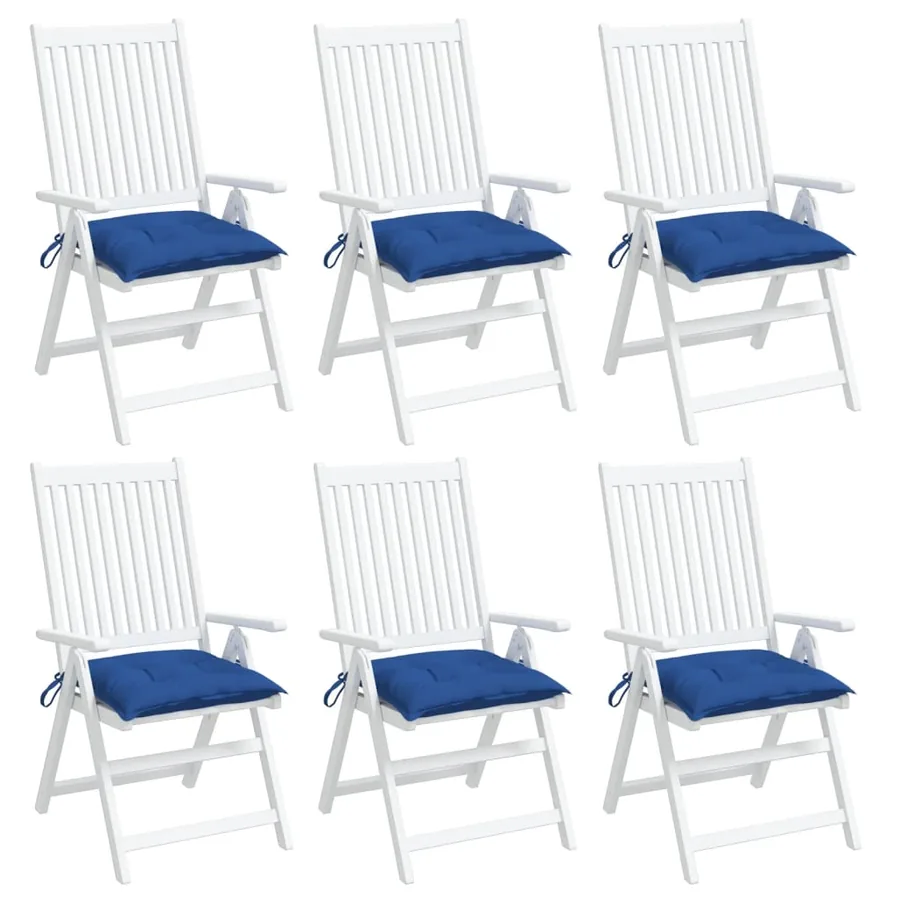 Coussins de palette lot de 6 bleu 50x50x7 cm tissu oxford - 4
