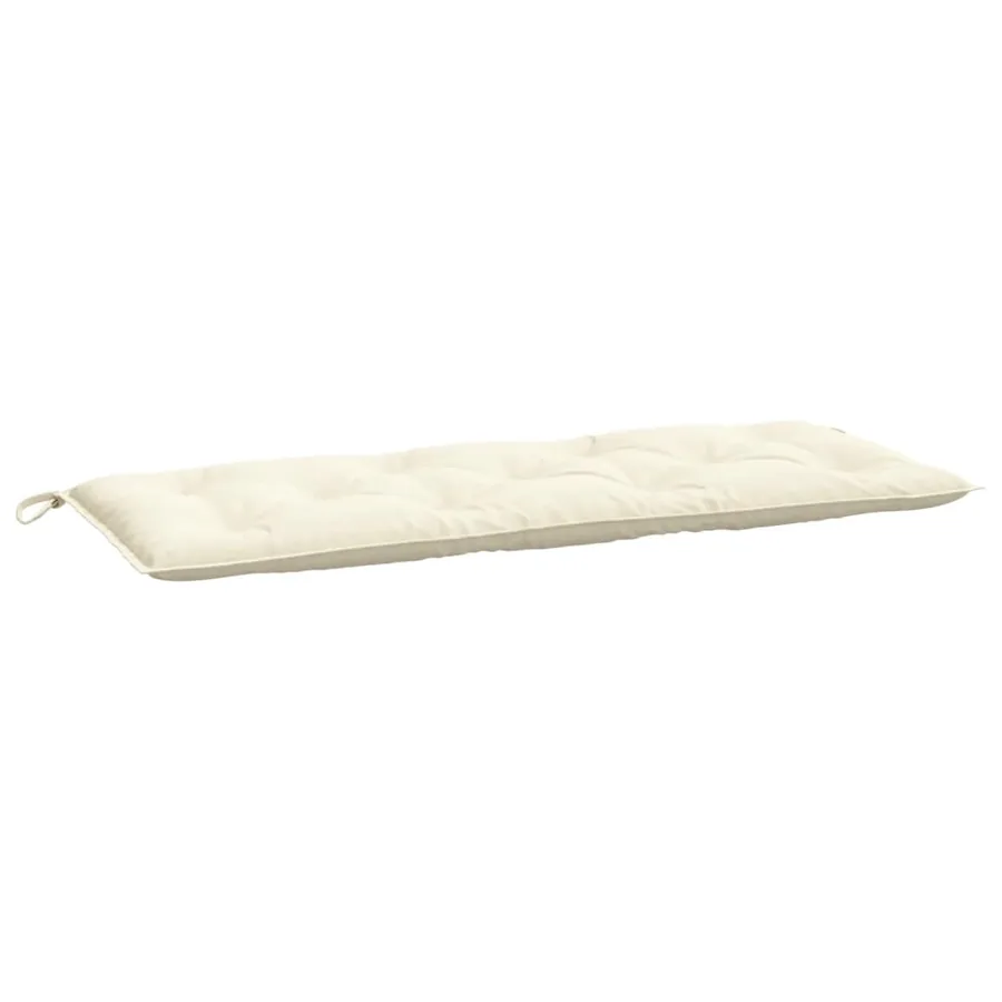 Coussin de banc de jardin crème 120x50x7 cm tissu oxford - 2