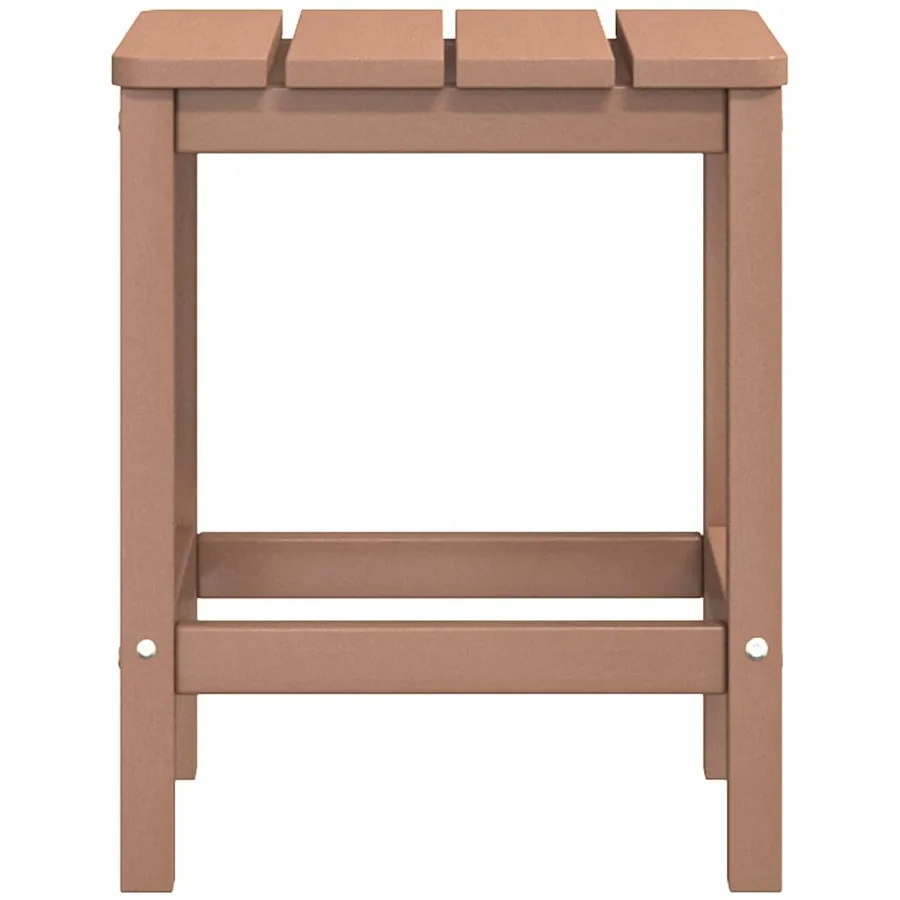 Chaises de jardin Adirondack avec table PEHD Marron - 6