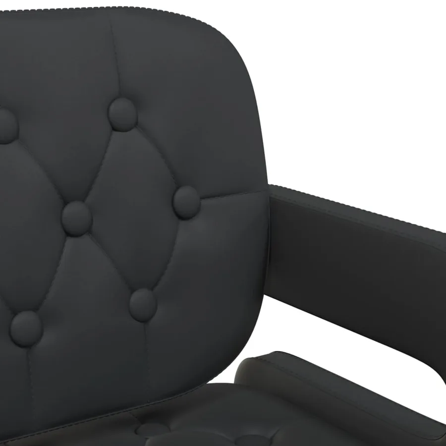Chaises pivotantes à manger lot de 4 Noir Similicuir - 7