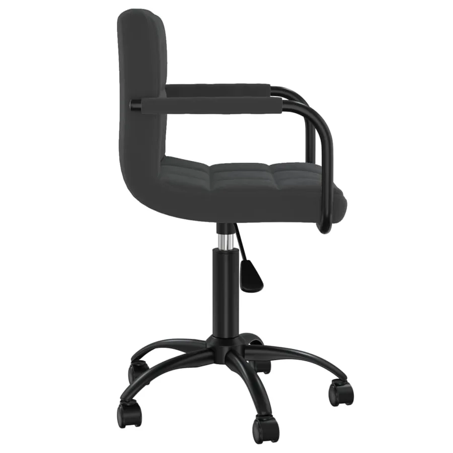 Chaise pivotante de salle à manger Noir Velours - 3