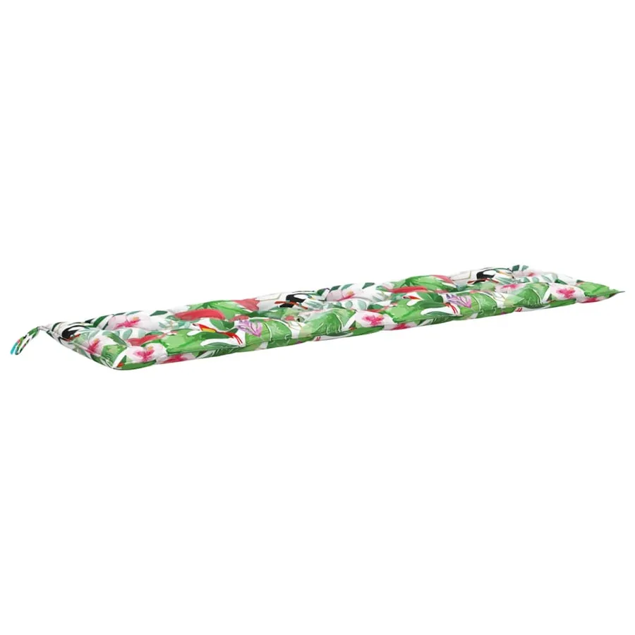 Coussin de banc de jardin multicolore 200x50x7 cm tissu - 2