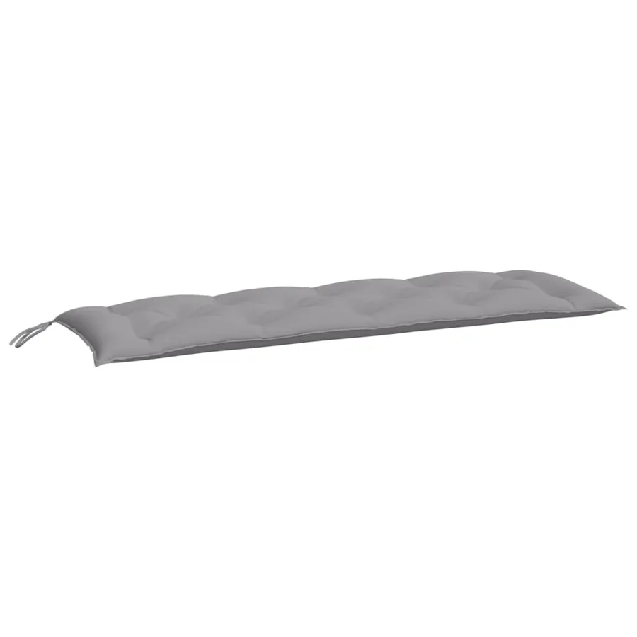 Coussin de banc de jardin gris 150x50x7 cm tissu oxford - 2