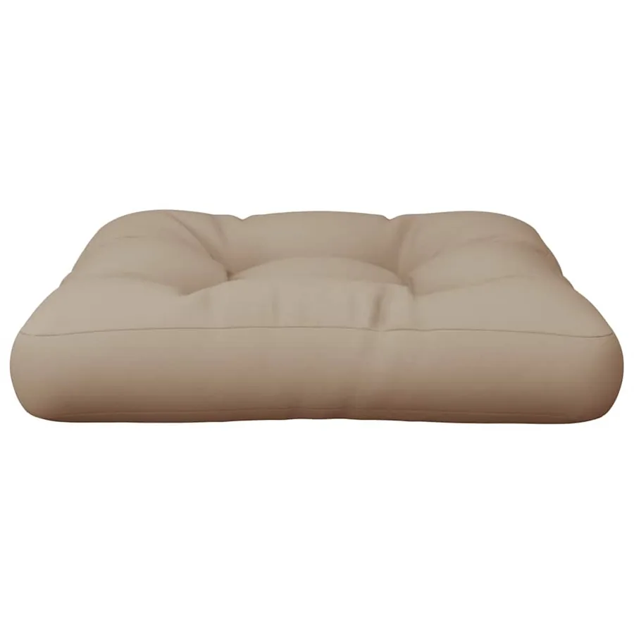 Coussin de palette taupe 60x61,5x10 cm tissu - 4