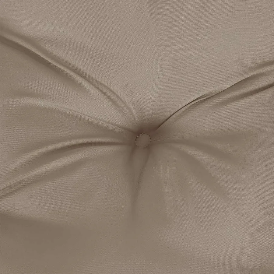 Coussin de palette taupe 60x61,5x10 cm tissu - 7