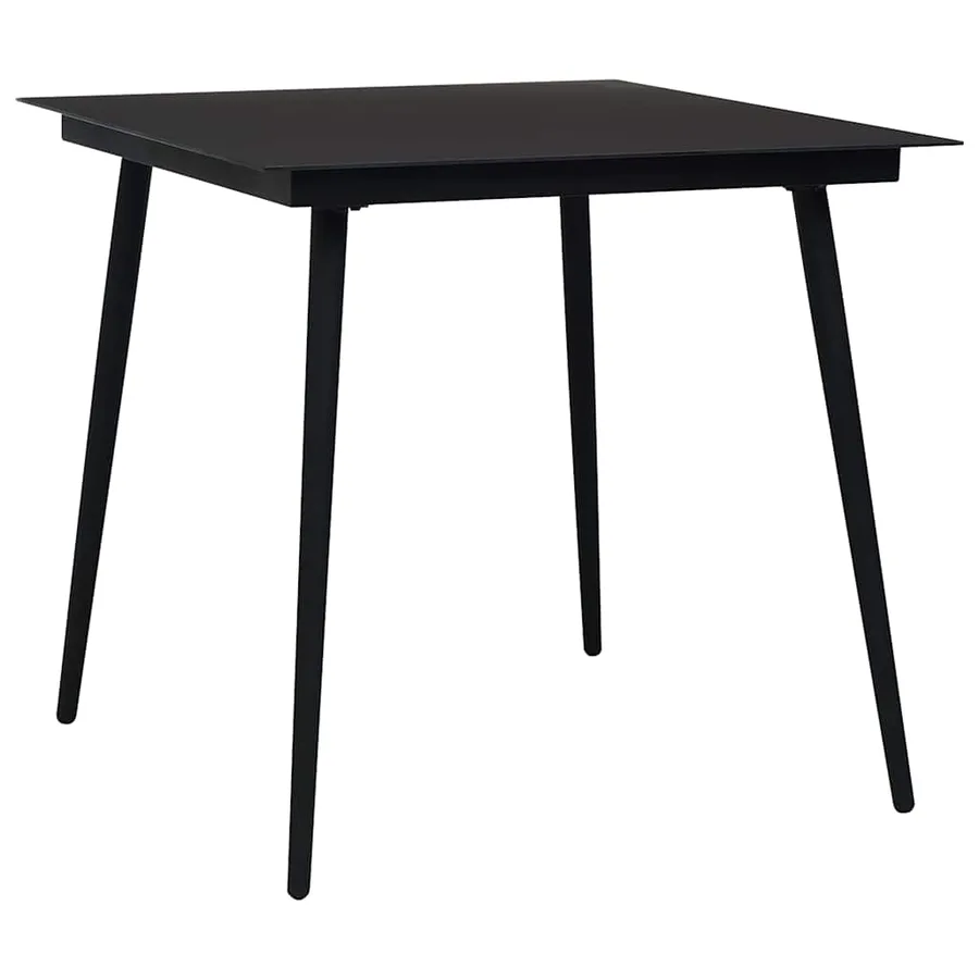 Ensemble à manger d'extérieur 3 pcs résine tressée et verre - 3