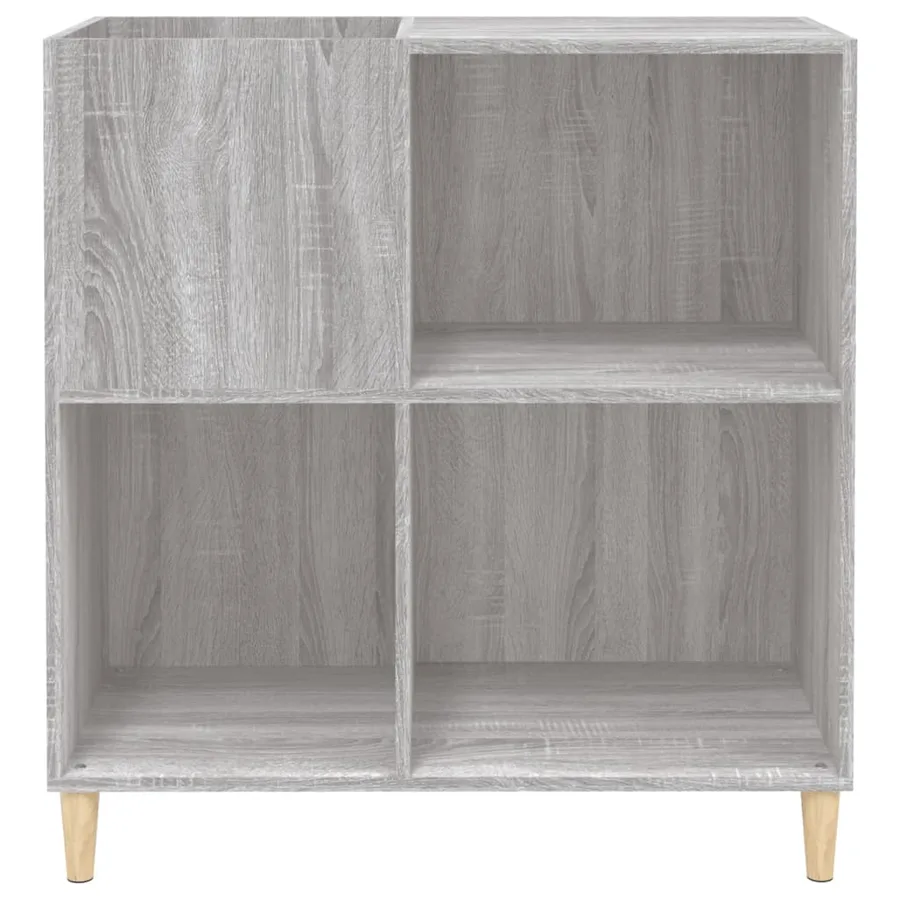 Armoire à disques sonoma gris 84,5x38x89 cm bois d'ingénierie - 5