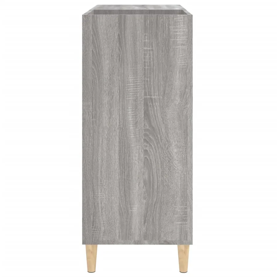 Armoire à disques sonoma gris 84,5x38x89 cm bois d'ingénierie - 6