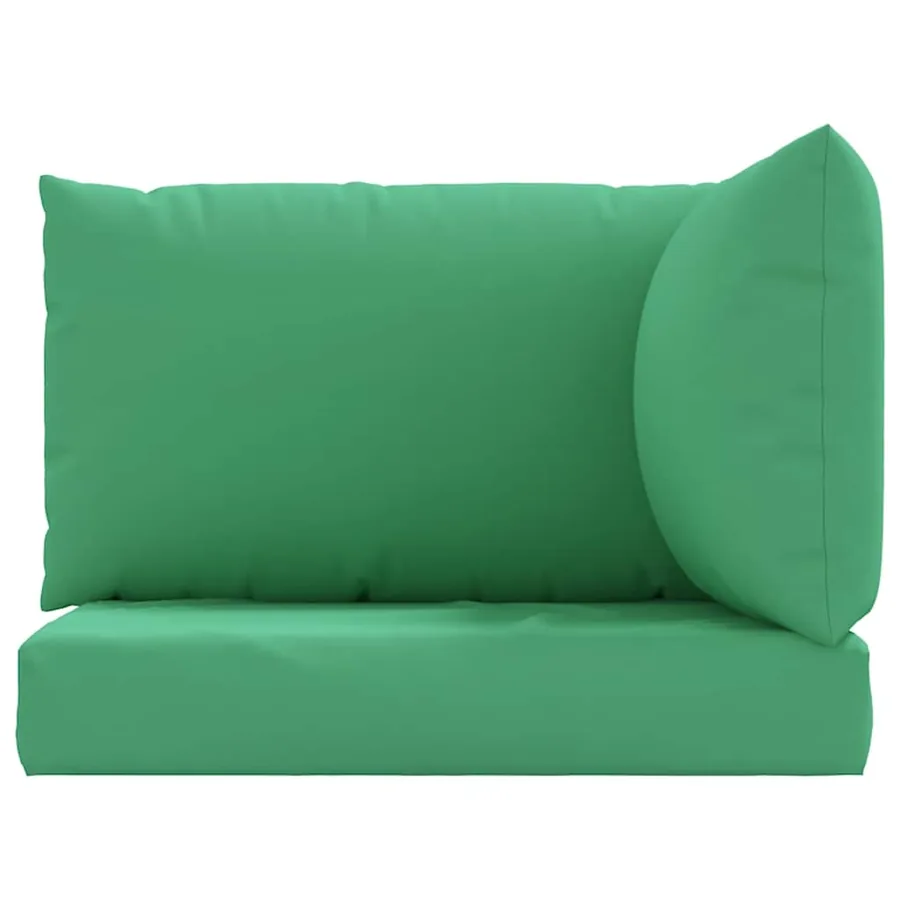 Coussins de palette lot de 3 vert tissu oxford - 4