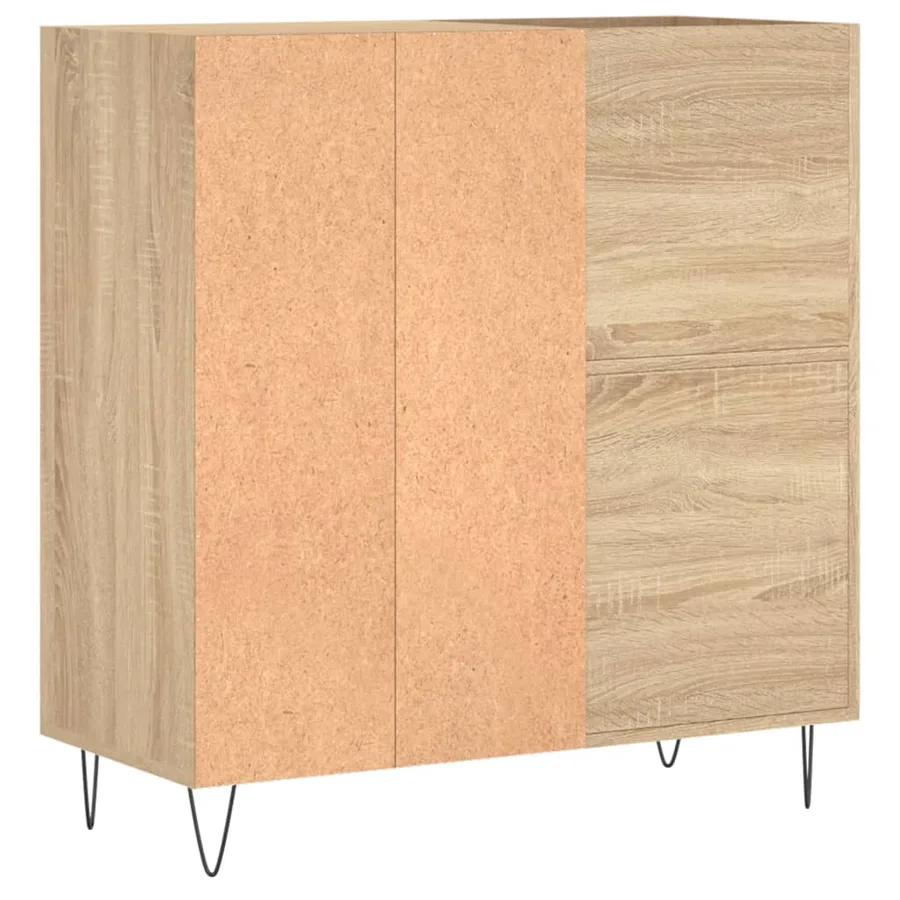 Armoire à disques chêne sonoma 84,5x38x89 cm bois d'ingénierie - 6