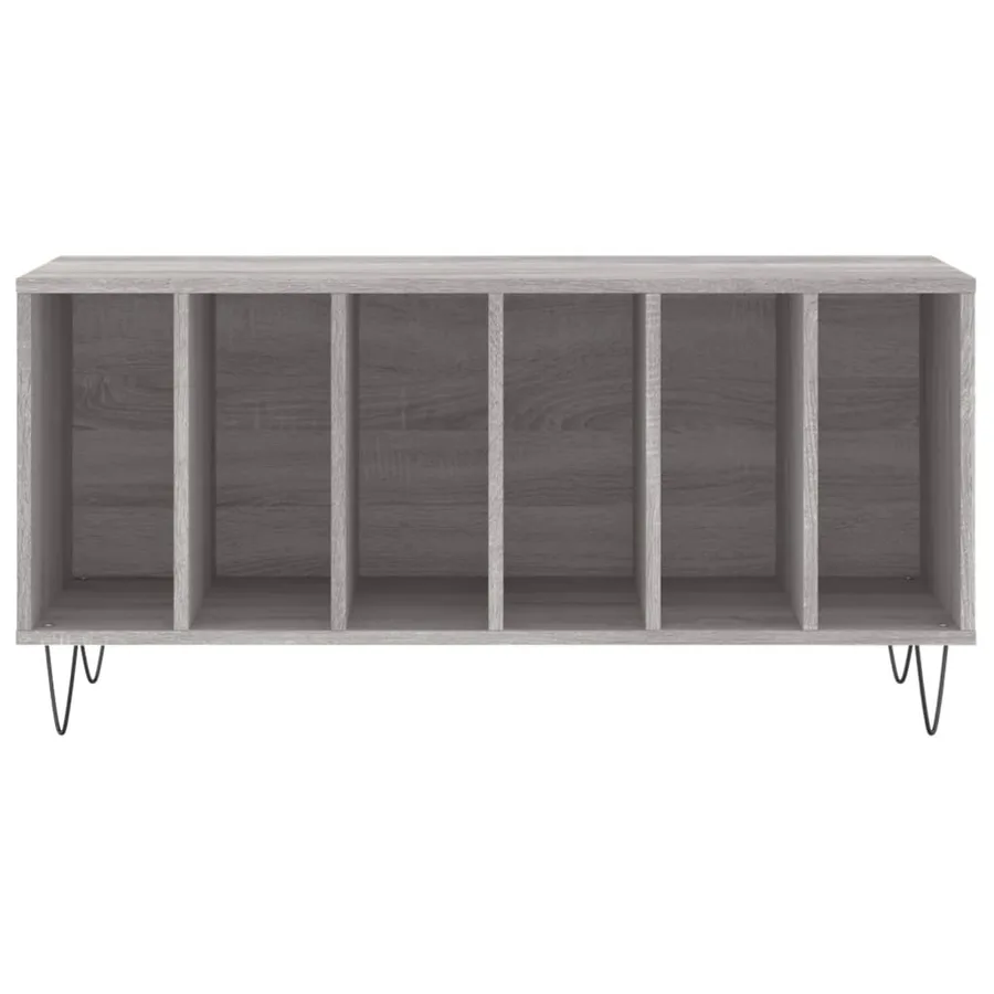 Armoire à disques sonoma gris 100x38x48 cm bois d'ingénierie - 4