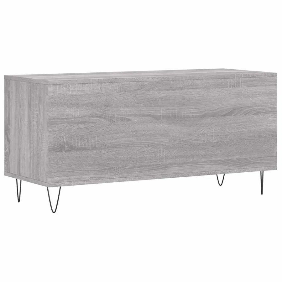 Armoire à disques sonoma gris 100x38x48 cm bois d'ingénierie - 6