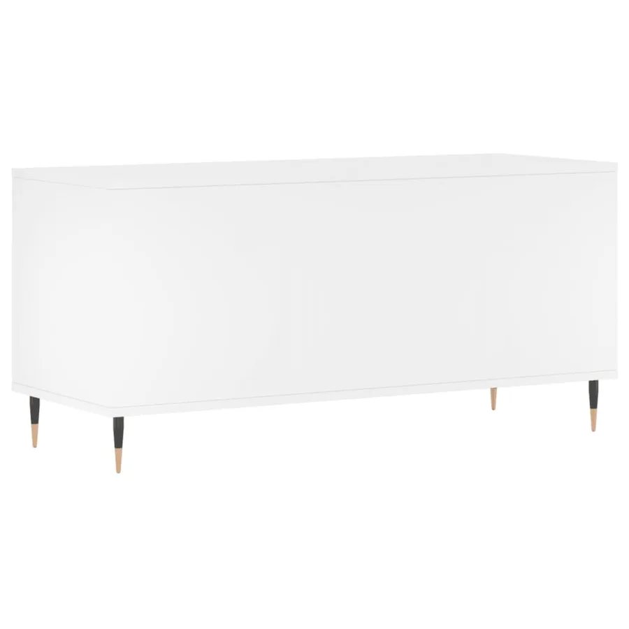 Armoire à disques blanc 100x38x48 cm bois d'ingénierie - 6