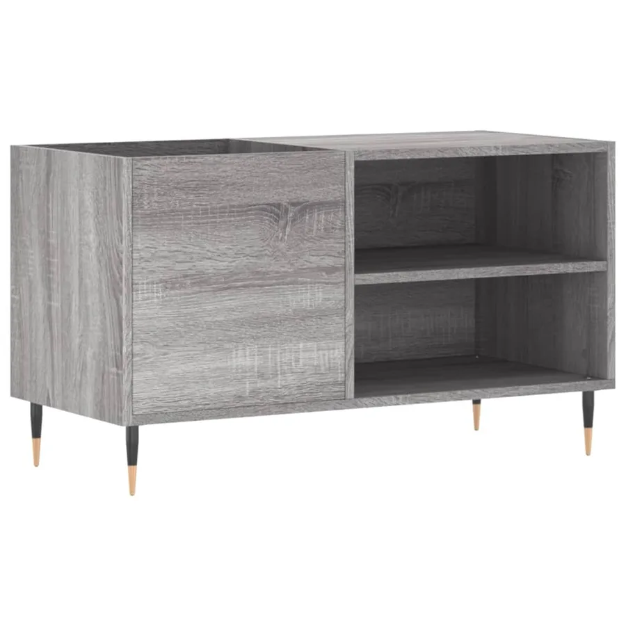 Armoire à disques sonoma gris 85x38x48 cm bois d'ingénierie - 2