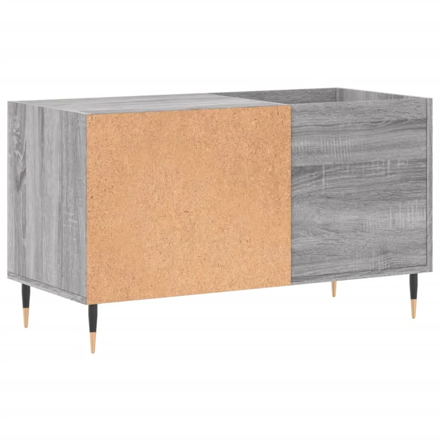 Armoire à disques sonoma gris 85x38x48 cm bois d'ingénierie - 6