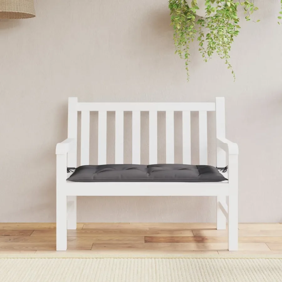 Coussin de banc de jardin anthracite 100x50x7 cm tissu oxford - 3