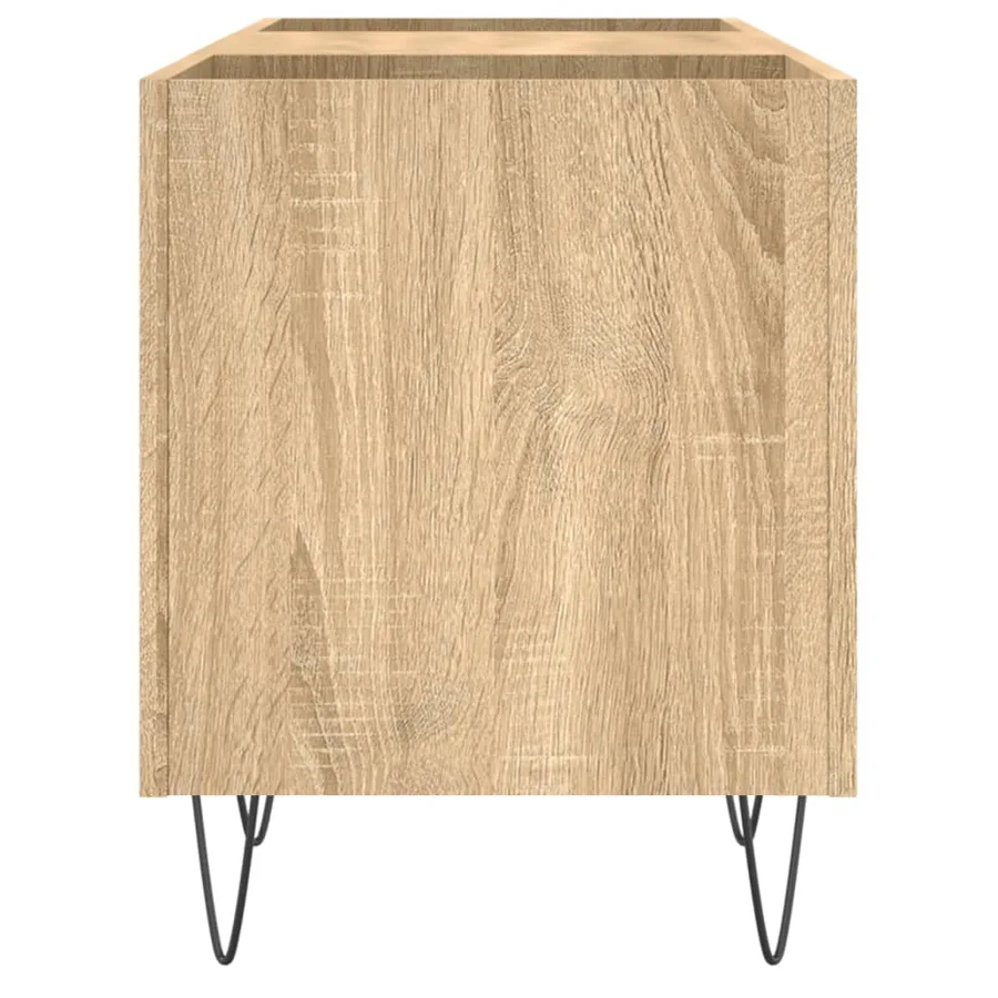 Armoire à disques chêne sonoma 121x38x48 cm bois d'ingénierie - 5