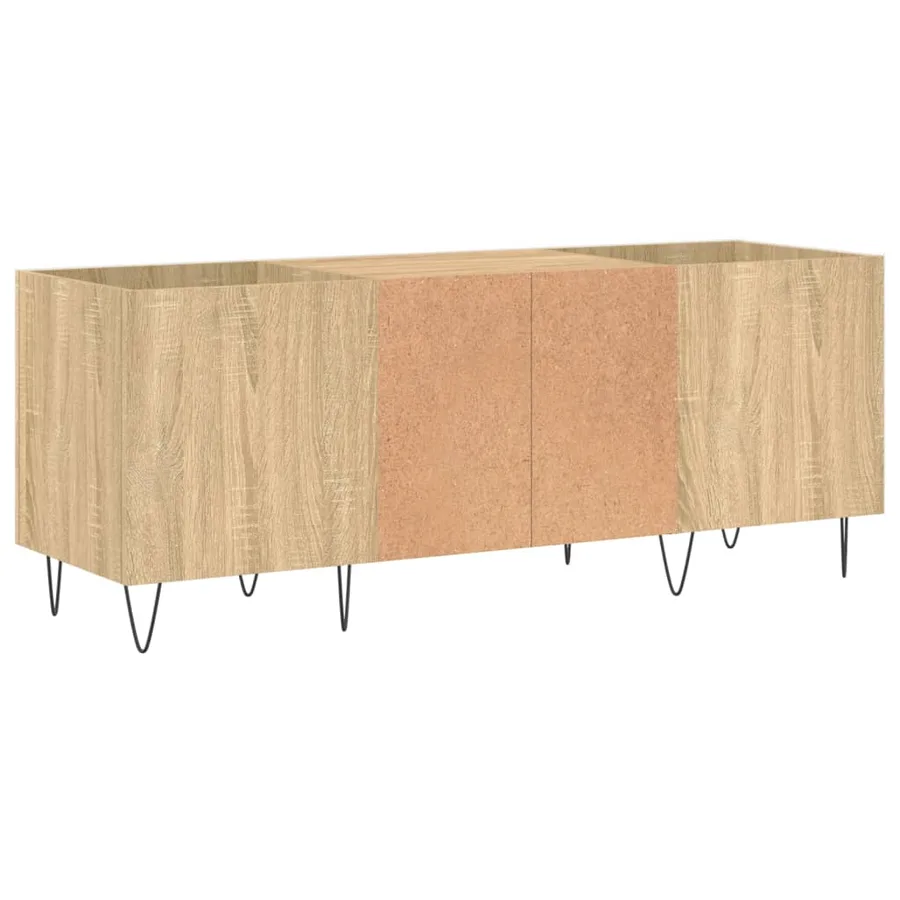 Armoire à disques chêne sonoma 121x38x48 cm bois d'ingénierie - 6