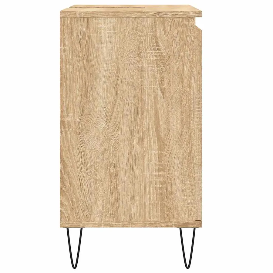 Armoire de bain chêne sonoma 58x33x60 cm bois d'ingénierie - 6