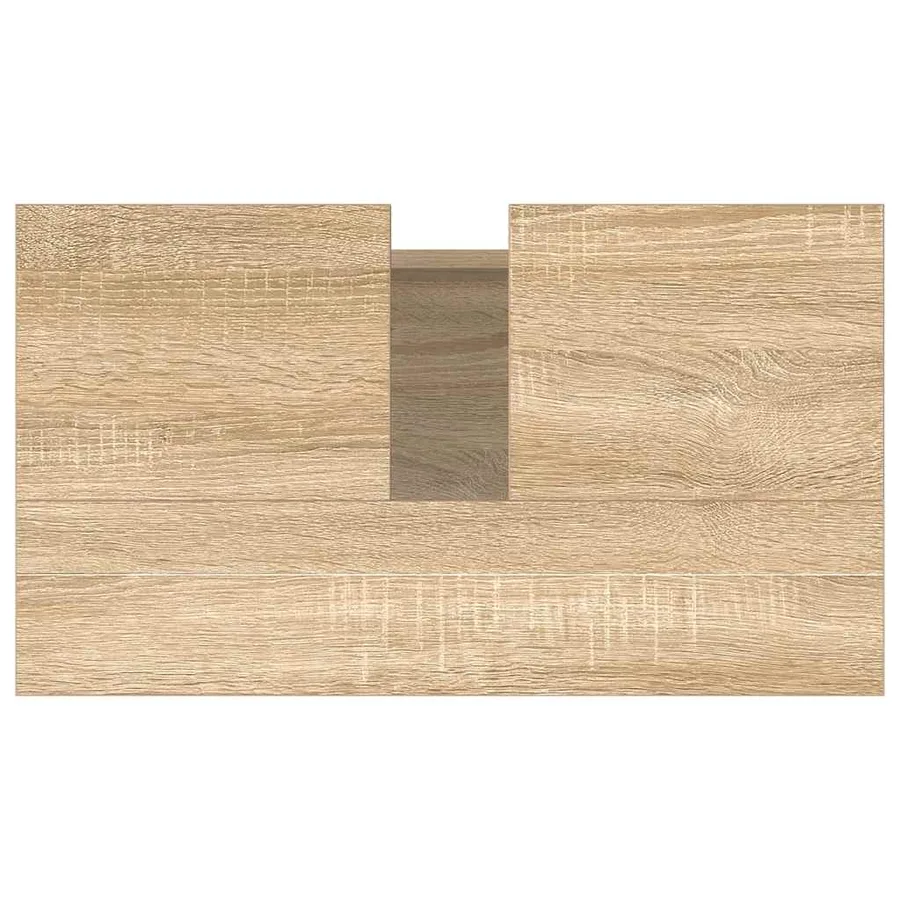 Armoire de bain chêne sonoma 58x33x60 cm bois d'ingénierie - 8
