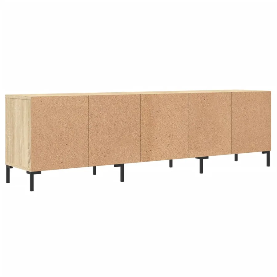 Meuble TV chêne sonoma 150x30x44,5 cm bois d'ingénierie - 8