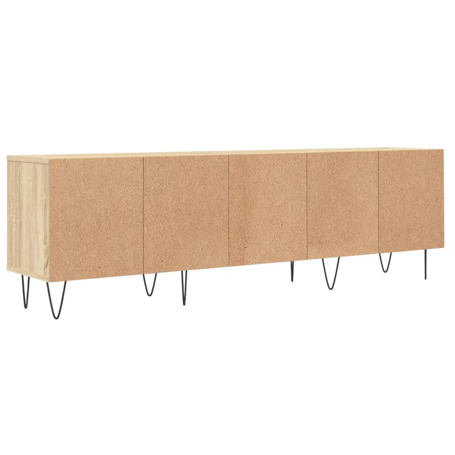 Meuble TV chêne sonoma 150x30x44,5 cm bois d'ingénierie - 8