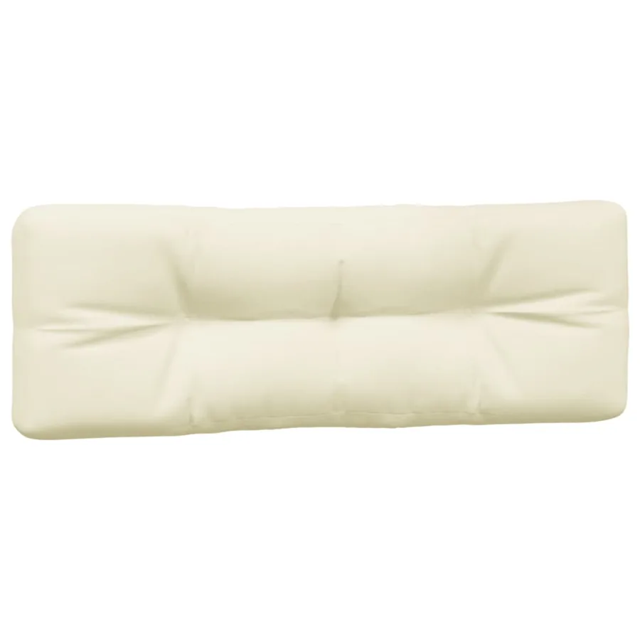 Coussins de palette lot de 2 crème tissu - 5